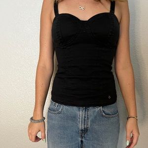 Black corset top// size S
